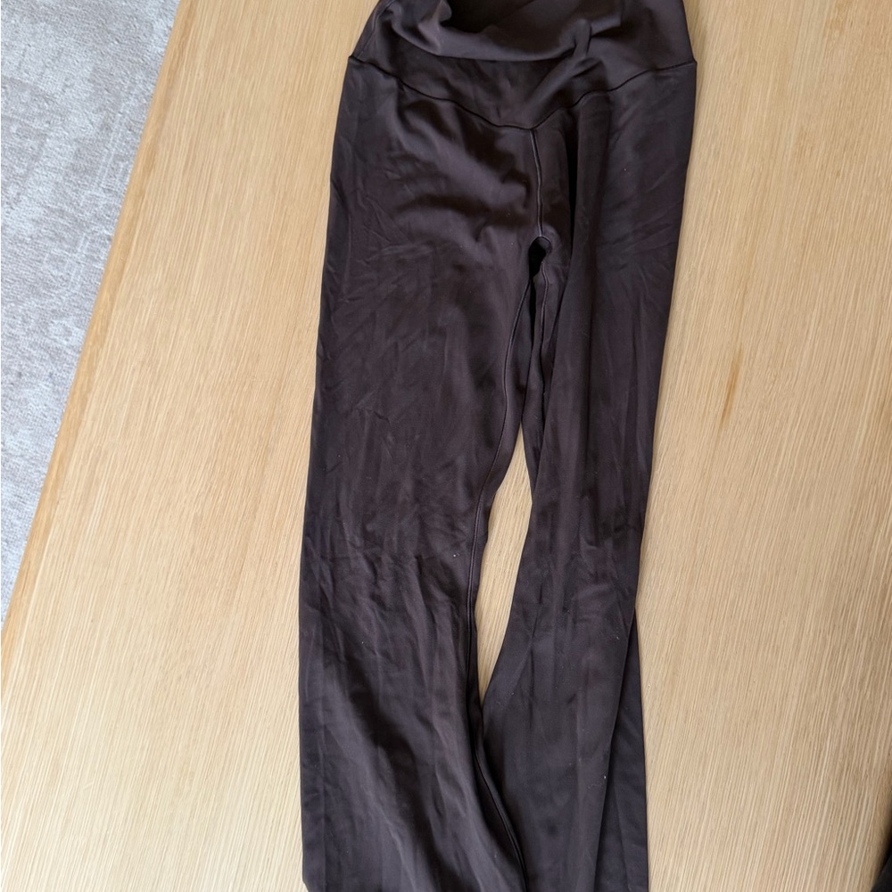 Women’s High-Rise Brown Stretch Leggings